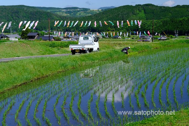 軽トラックの風景写真